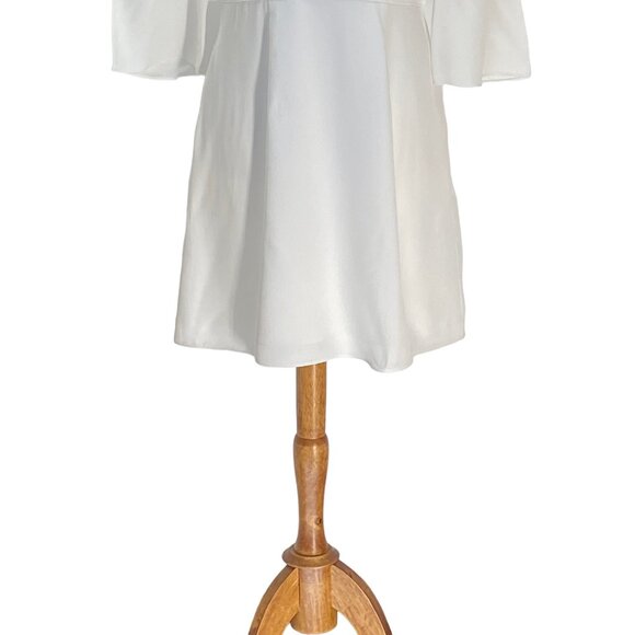 Reiss Midi Dress White Size 6 Minimalist - Picture 8 of 16